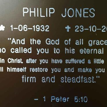 JONES Philip 1932-2021