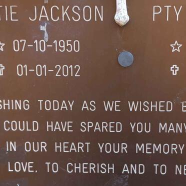 JACKSON Pty 1947-2012 &amp; Lettie 1950-2012