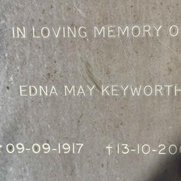 KEYWORTH Edna May 1917-2002