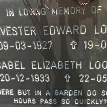 LOOYEN Sylvester Edward 1927-2011 &amp; Isabel Elizabeth 1933-2000