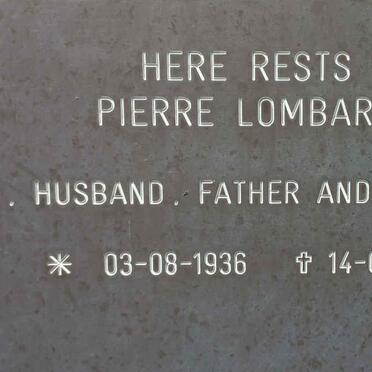 LOMBARD Pierre 1936-2006