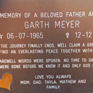 MEYER Garth 1965-2011
