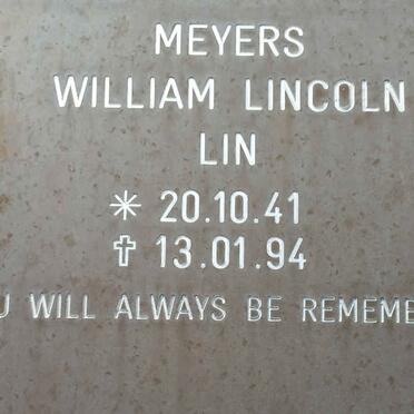 MEYERS William Lincoln 1941-1994