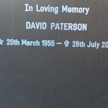 PATERSON David 1955-2018