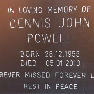 POWELL Dennis John 1955-2013