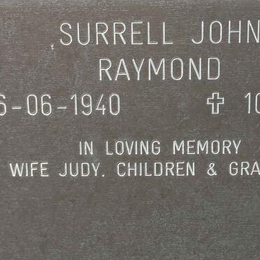 RAYMOND Surrell John 1940-2009