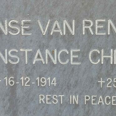 RENSBURG Constance Christina, Janse van 1914-1994
