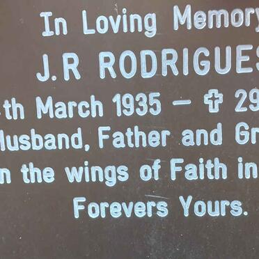 RODRIGUES J.R. 1935-2019