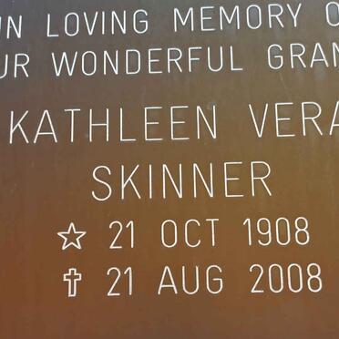 SKINNER Kathleen Vera 1908-2008