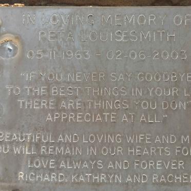 SMITH Peta Louise 1963-2003