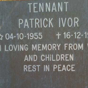 TENNANT Patrick Ivor 1955-1996
