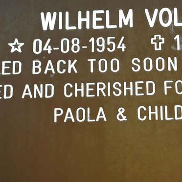 VOLKER Wilhelm 1954-2016