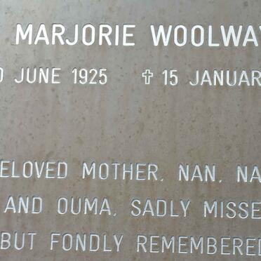 WOOLWAY Marjorie 1925-2005