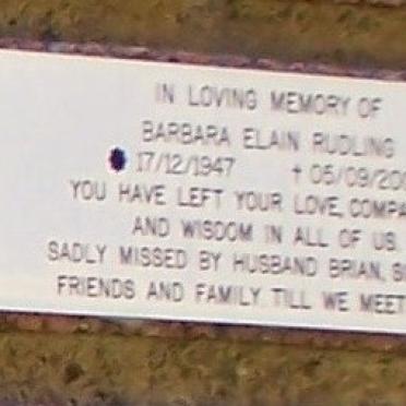 RUDLING Barbara Elain 1947-2009