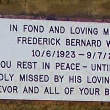 WOOLLEY Frederick Bernard 1923-2000