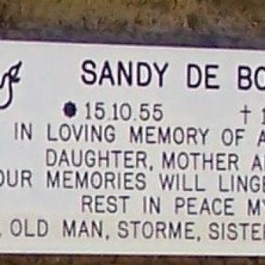 BOOM Sandy de, 1955-2002