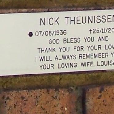 THEUNISSEN Nick 1936-2008