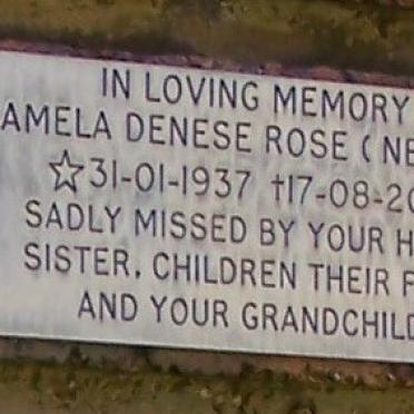 ROSE Pamela Denese nee VALLY 1937-2002