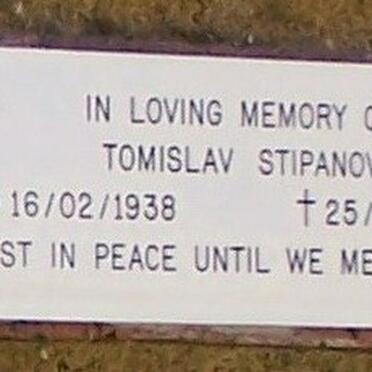 STIPANOV Tomislav 1938-2004
