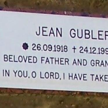 GUBLER Jean 1918-1999