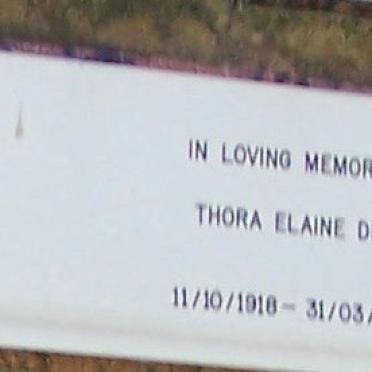 DICKS Thora Elaine 1918-2002