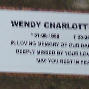 SMITH Wendy Charlotte 1958-2013