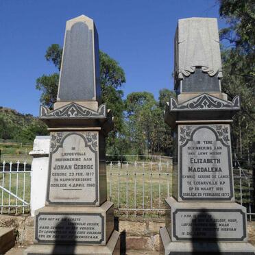 MEYER Johan George 1877-1960 &amp; Elizabeth Magdalena DE LANGE 1891-1973