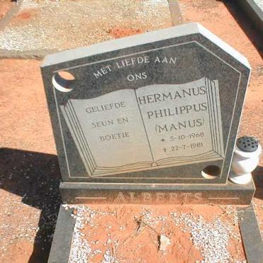 ALBERTS Hermanus Philippus 1968-1981