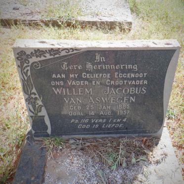 ASWEGEN Willem Jacobus, van 1885-1957 &amp; Janetta Maria E. 1903-1986