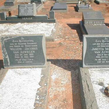 ASWEGEN Willem Jacobus, van 1885-1957 &amp; Janetta Maria E. 1903-1986