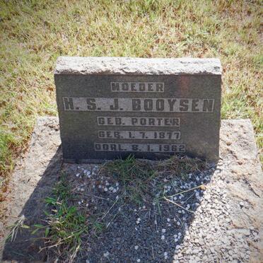 BOOYSEN H.S.J. nee PORTER 1877-1962