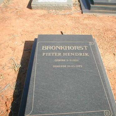 BRONKHORST Pieter Hendrik 1922-1979