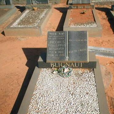 BLIGNAUT Jacobus Philippus Benjamin 1822-1973