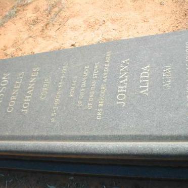 BASSON Cornelis Johannes 1908-1980 &amp; Johanna Alida 1914-1989