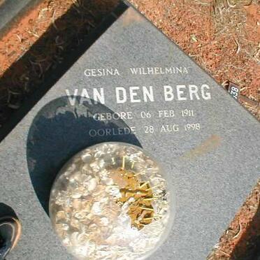 BERG Gesina Wilhelmina, van den 1911-1998