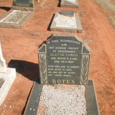 BOTES Aletta Sophia nee MEYER 1910-1964