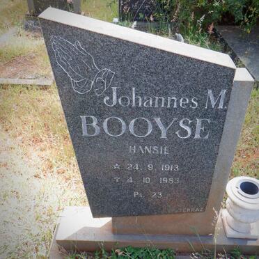 BOOYSE Johannes M. 1913-1983