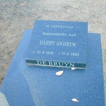 BRUYN Harry Andrew, de 1926-1982