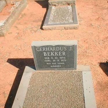 BEKKER Gerhardus J.1894-1979
