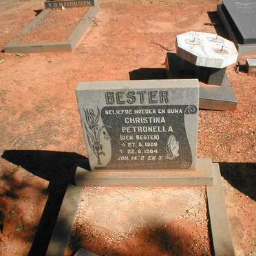 BESTER Christina Petronella nee BESTER 1908-1984