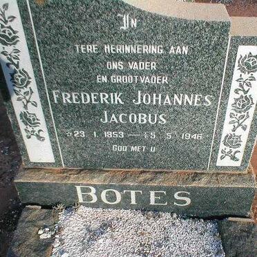 BOTES Frederik Johannes Jacobus 1853-1946