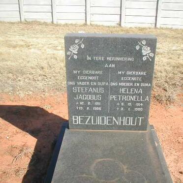 BEZUIDENHOUT Stefanus Jacobus 1911-1986 &amp; Helena Petronella 1914-1980