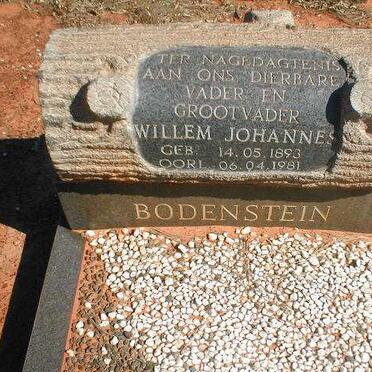 BODENSTEIN Willem Johannes 1893-1981