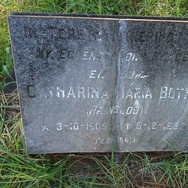BOTHA Catharina Maria nee PRINSLOO 1905-19??