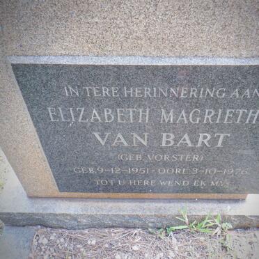 BART Elizabeth Magrietha, van nee VORSTER 1951-1976