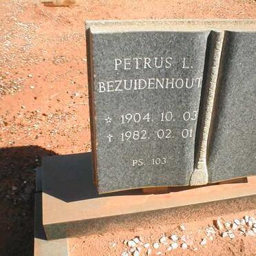 BEZUIDENHOUT Petrus L. 1904-1982