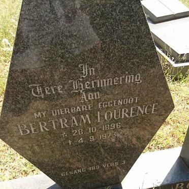 BOWLES Bertram Lourence 1896-1973 &amp; Wilhelmina S.G. COERTZE 1905-1990