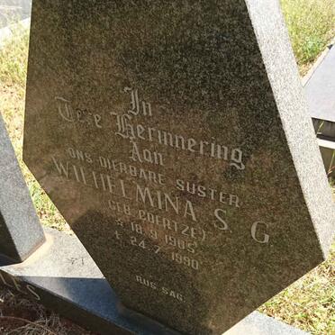 BOWLES Bertram Lourence 1896-1973 &amp; Wilhelmina S.G. COERTZE 1905-1990