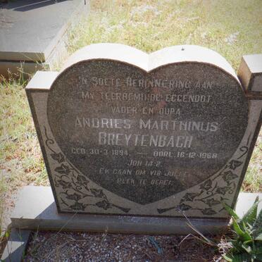 BREYTENBACH Andries Marthinus 1894-1968 &amp; Johanna Jacoba Susanna BEZUIDENHOUT 1902-1981