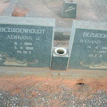 BEZUIDENHOUDT Wynand J. C. 1860-1942 &amp; Adriana J. 1865-1958
